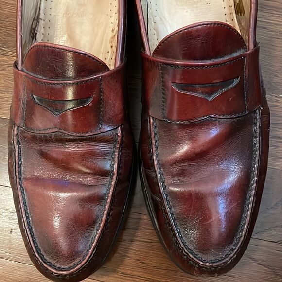 ‎Allen Edmonds Cameron brown penny loafers main image 8